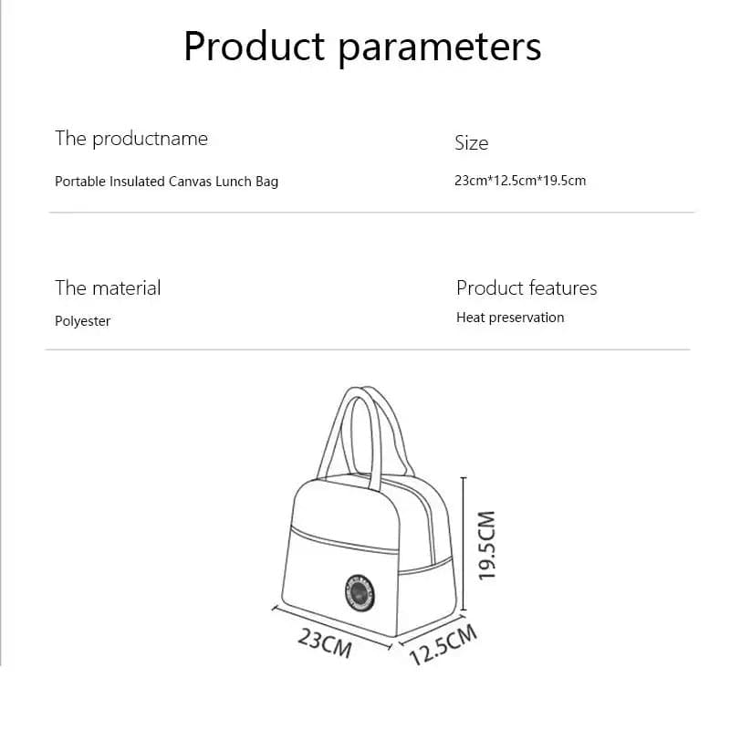 Portable Lunch Box Bag, New Insulated Lunch Box Tote Bag, Refrigerated Box Tote Bag, Dinner Container School Food Storage Bags Portable Lunch Box Bag, New Insulated Lunch Box Tote Bag, Refrigerated Box Tote Bag, Dinner Container School Food Storage Bags